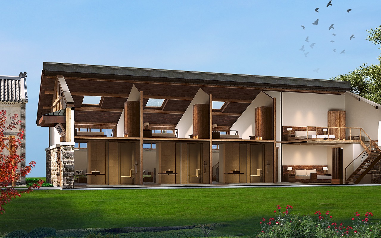 民宿客栈设计（图ZMjExNTc4MDE2） - 建筑/空间 - 站酷设计师张晓阳zxy原创素材 - 站酷ZCOOL