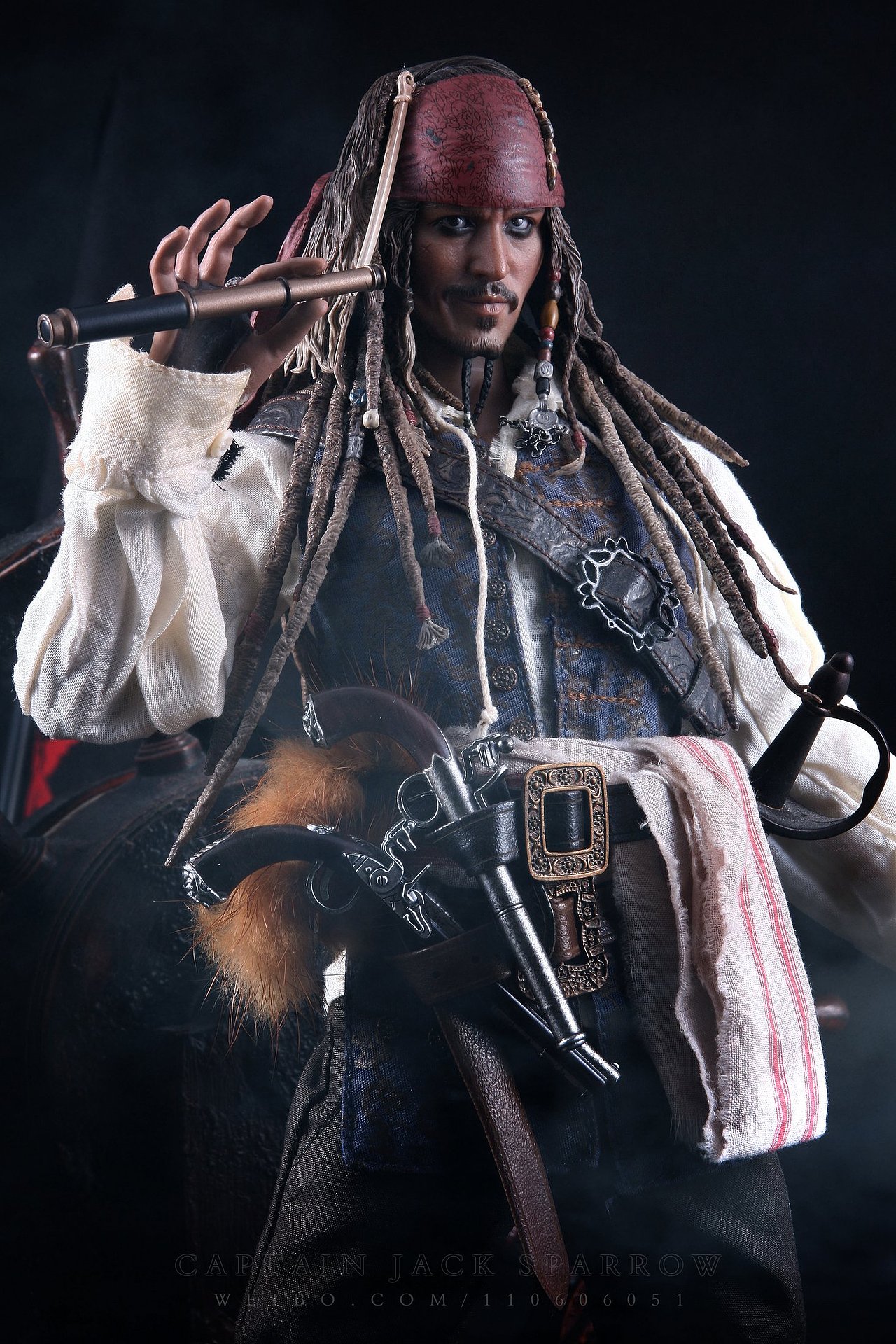hottoys DX06 加勒比海盗 杰克斯派洛船长（图ZNTU5NDc0MjA=） - 产品摄影 - 站酷设计师眉间白火TAN原创素材 - 站酷ZCOOL