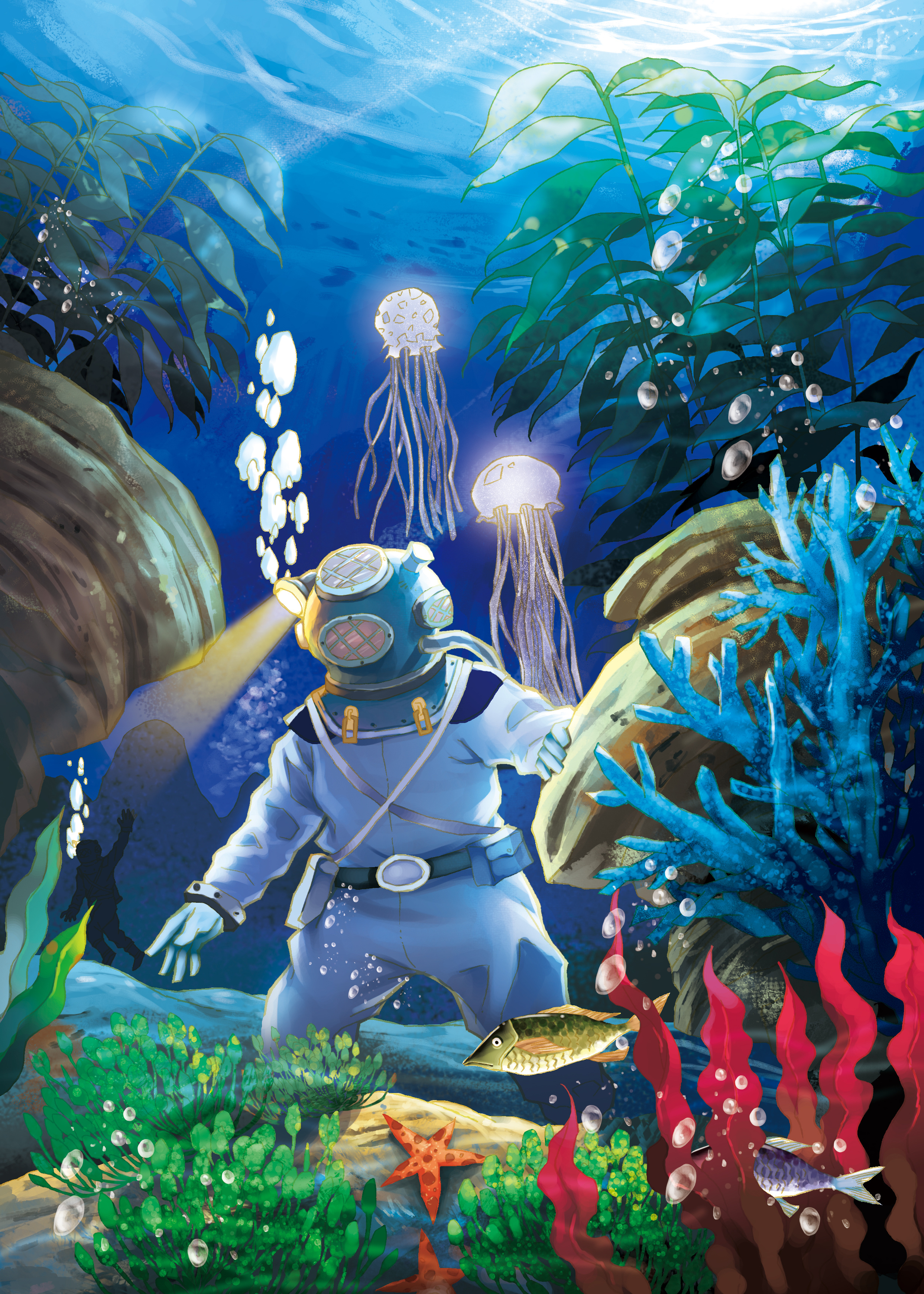 《海底两万里》动画分镜（已商用）|插画|商业插画|桃兮TAOX - 原创作品 - 站酷 (ZCOOL)