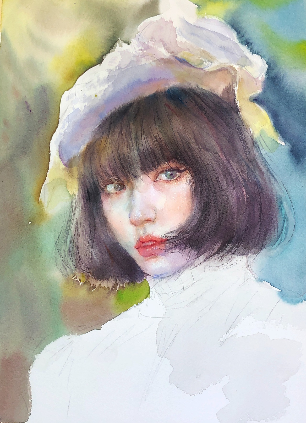 水彩人物|纯艺术|绘画|ruby_鹿大人_原创作品-站酷zcool