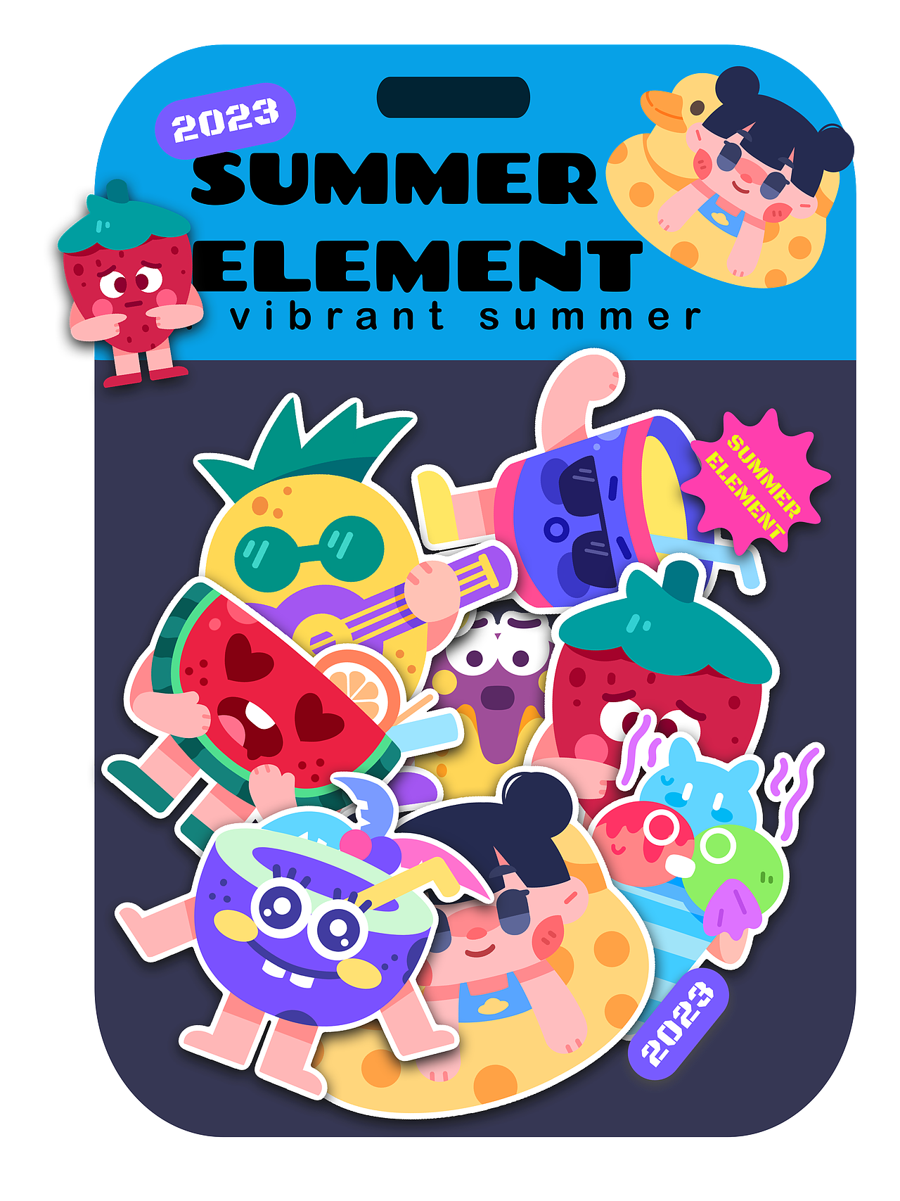 夏日小元素（图ZMzM4NDM3MTY4） - 图案 - 站酷设计师陌楠monan原创素材 - 站酷ZCOOL