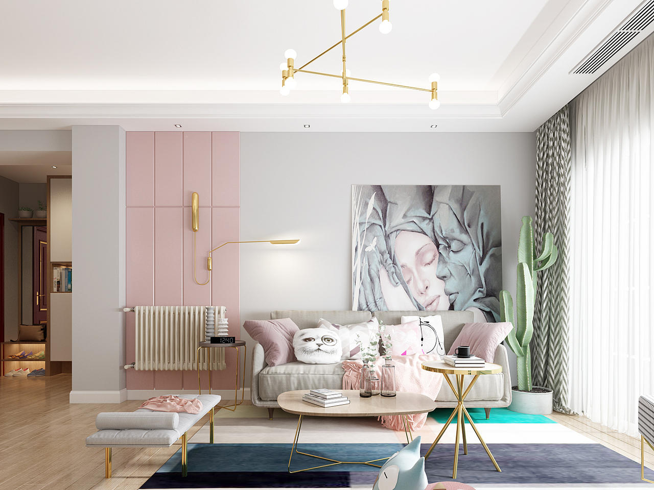 北欧客餐厅（图ZMTQwMDIxNjk2） - 家装设计 - 站酷设计师1992设计阿睿原创素材 - 站酷ZCOOL