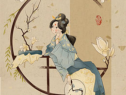 古风插画系列1- -遇春