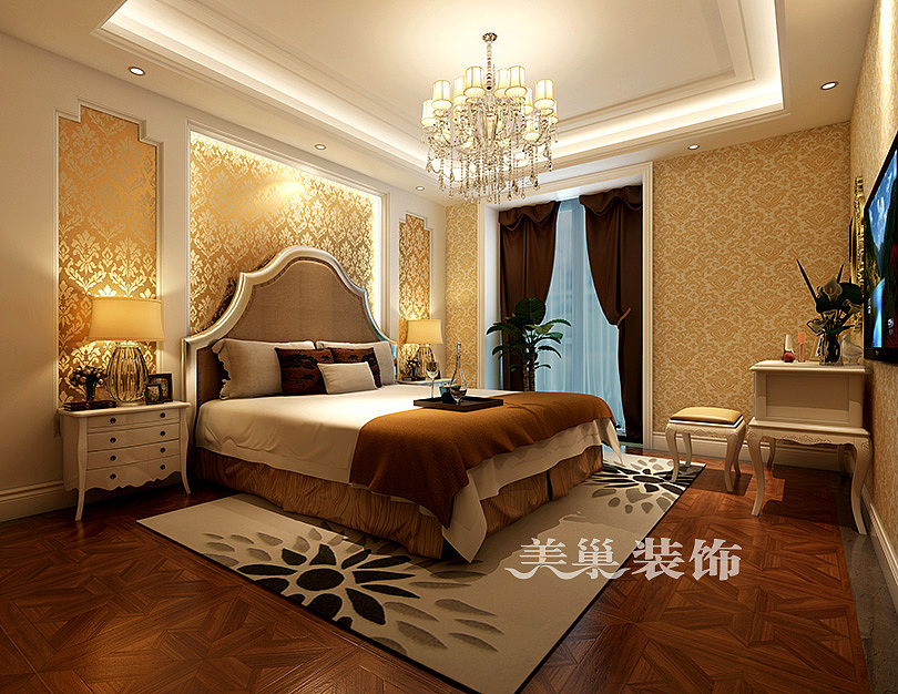 御翠园120平简欧奢华感装修,硬装21万主体端庄典雅