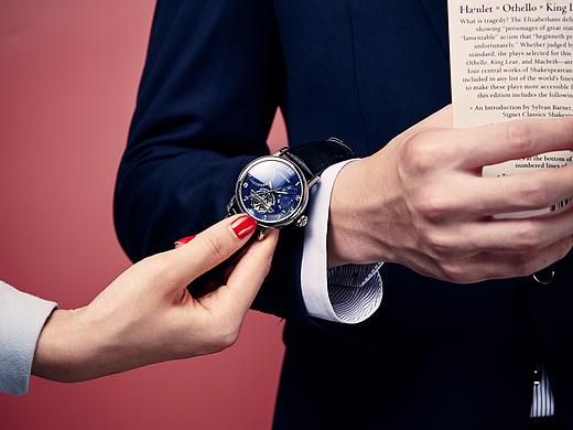 钻石品牌手表佩戴图拍摄