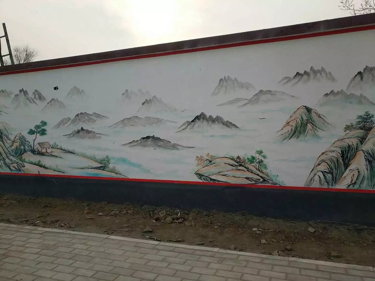 蜀绘壁画作品-乡村文化墙（图ZMTE3NTA2MTk2） - 建筑设计 - 站酷设计师蜀绘壁画原创素材 - 站酷ZCOOL
