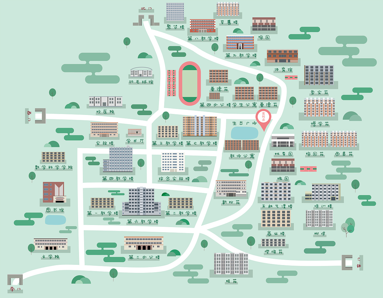 川师大校园地图