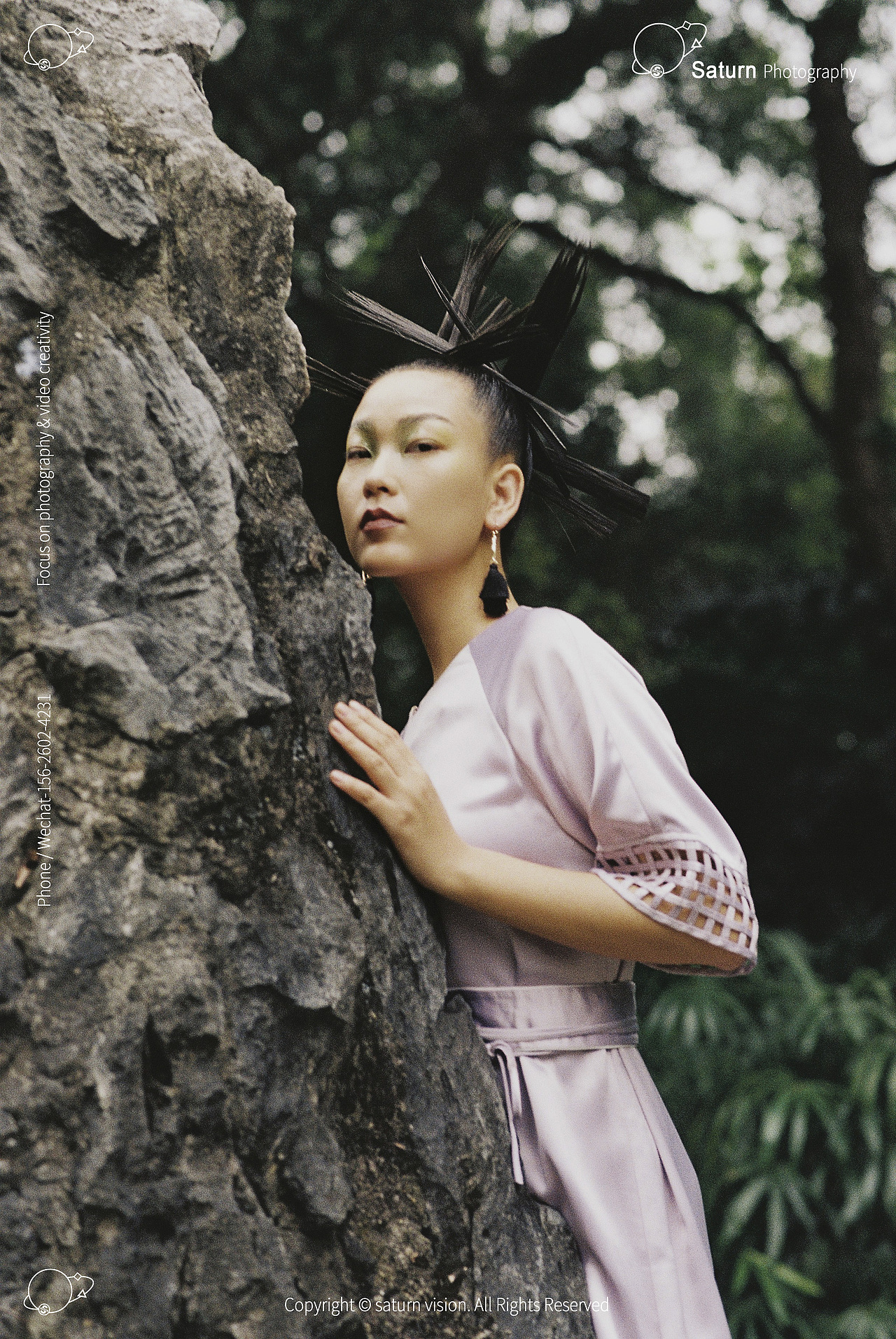 假石· 绿叶·水滴 - 新中式服装创作