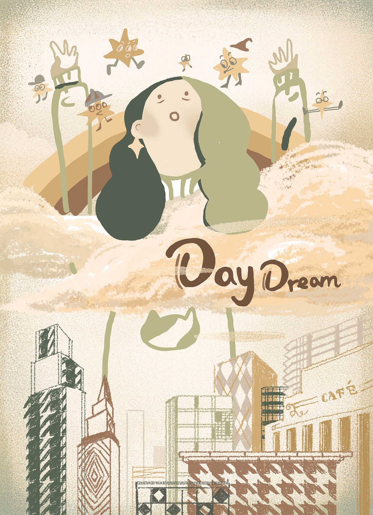 白日梦|插画|创作习作|pig灵 - 原创作品 - 站酷 (zcool)