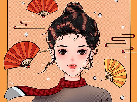 国潮空乘小姐姐（个人主页-ZNTYxMjU0MzI=） - 商业插画 - 站酷设计师小妖Sika原创素材 - 站酷ZCOOL