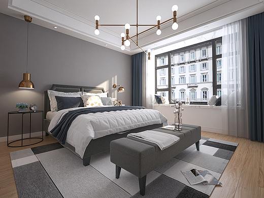 Modern minimalist room c - 3Dmax 效果图