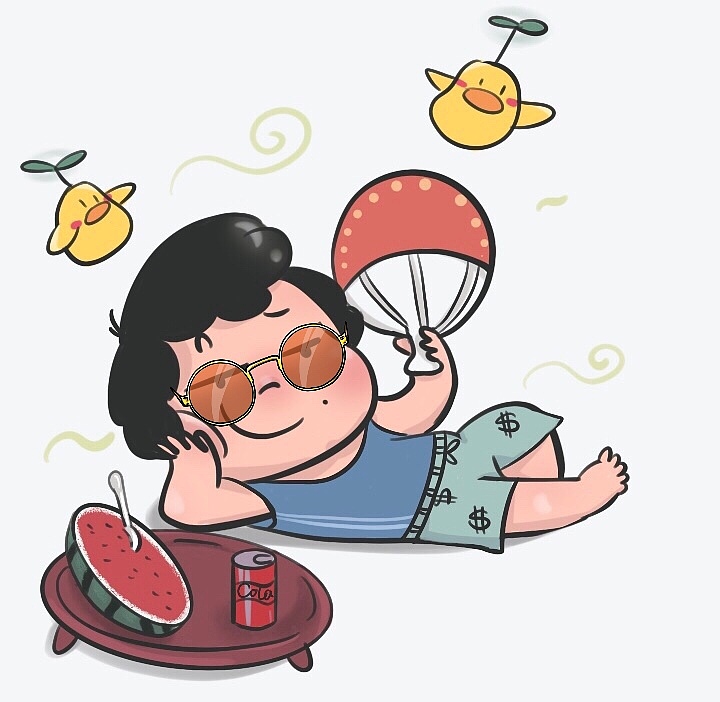 夏季（图ZMTc1OTMzMTQw） - 商业插画 - 站酷设计师小拗口原创素材 - 站酷ZCOOL
