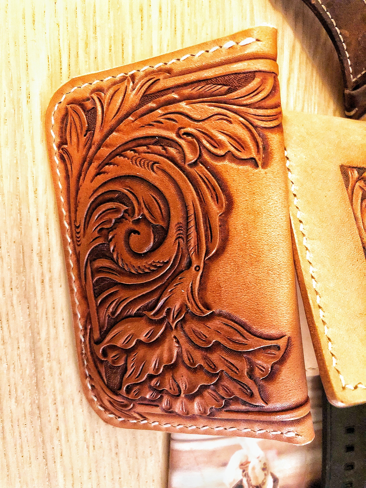 皮雕卡包|手工艺|工艺品设计|diobrando_原创作品-站酷zcool