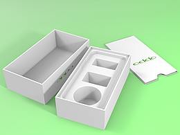 OPPO手機包裝盒/紙槳模塑包裝渲染效果圖練習(xí)