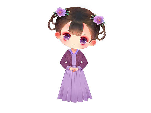 Q版古風(fēng)小姐姐（個(gè)人主頁(yè)-ZNTcxNzg0ODQ=） - 商業(yè)插畫(huà) - 站酷設(shè)計(jì)師插畫(huà)師花吟原創(chuàng)素材 - 站酷ZCOOL
