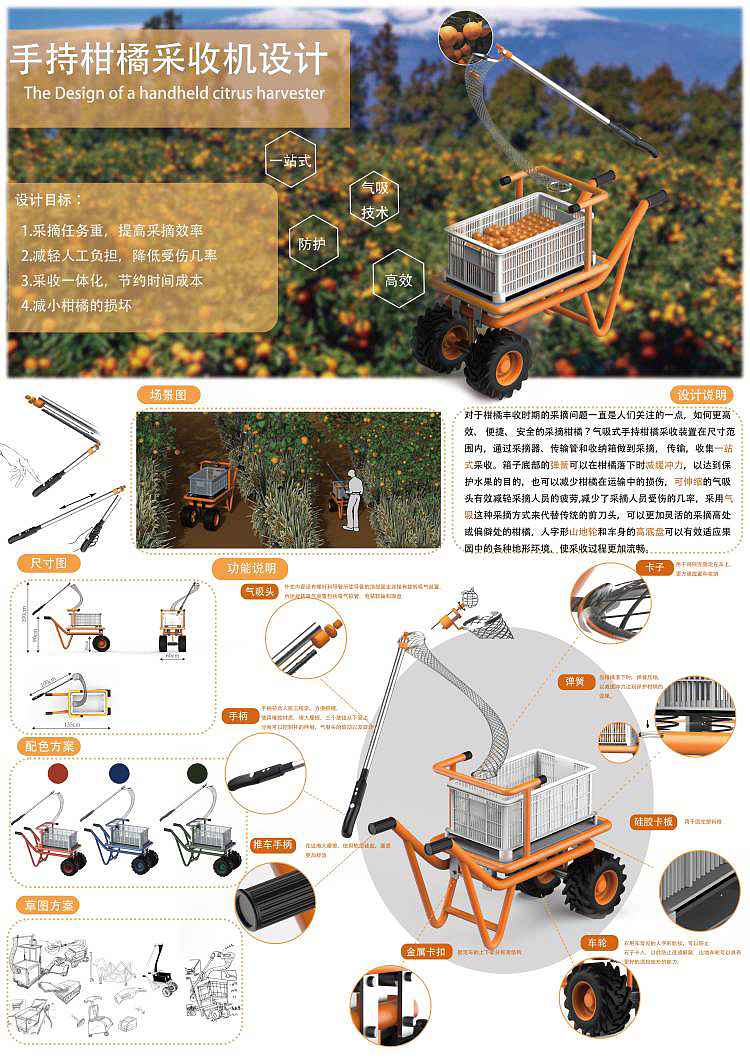 农用柑橘采收机（图ZMzQ1ODQ3OTg4） - 工业用品/机械 - 站酷设计师陆离酱原创素材 - 站酷ZCOOL