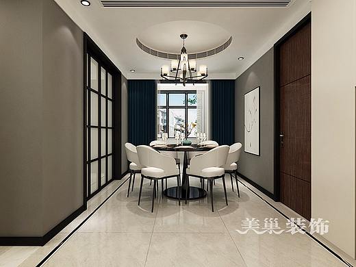 东润泰和装修效果图150平现代简约风格设计案例欣赏