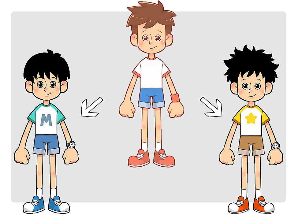 小男孩 卡通形象设计
