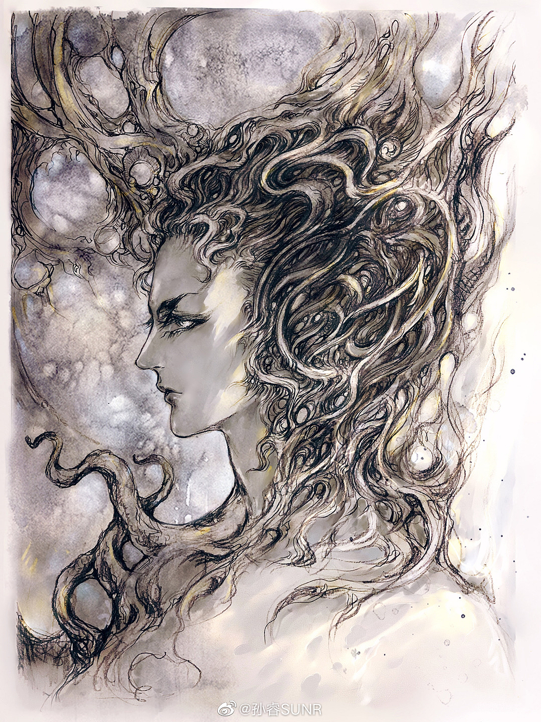 《克苏鲁化身》草图小稿合集（图ZMjAzNTA1OTI0） - 商业插画 - 站酷设计师孙睿SUNR原创素材 - 站酷ZCOOL