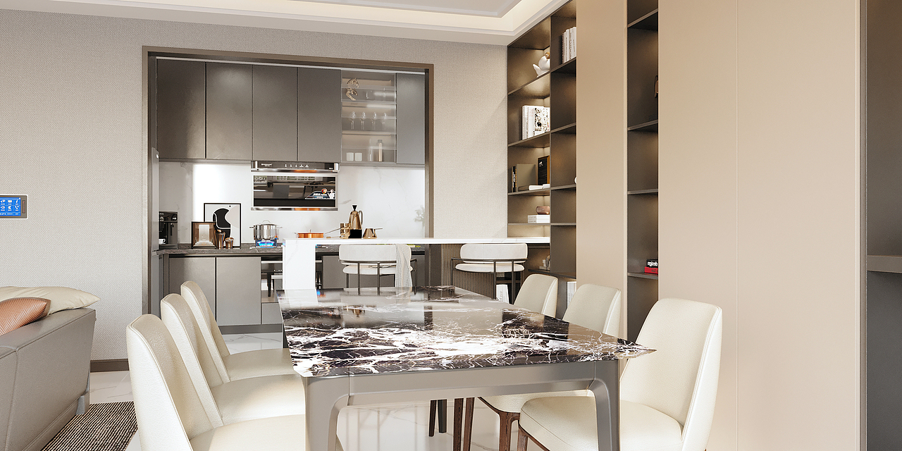 保利江山樾167m²现代风格|小羊绘图|时创装饰设计（图ZMjg0NzUwNDc2） - 家装设计 - 站酷设计师昔日的美原创素材 - 站酷ZCOOL