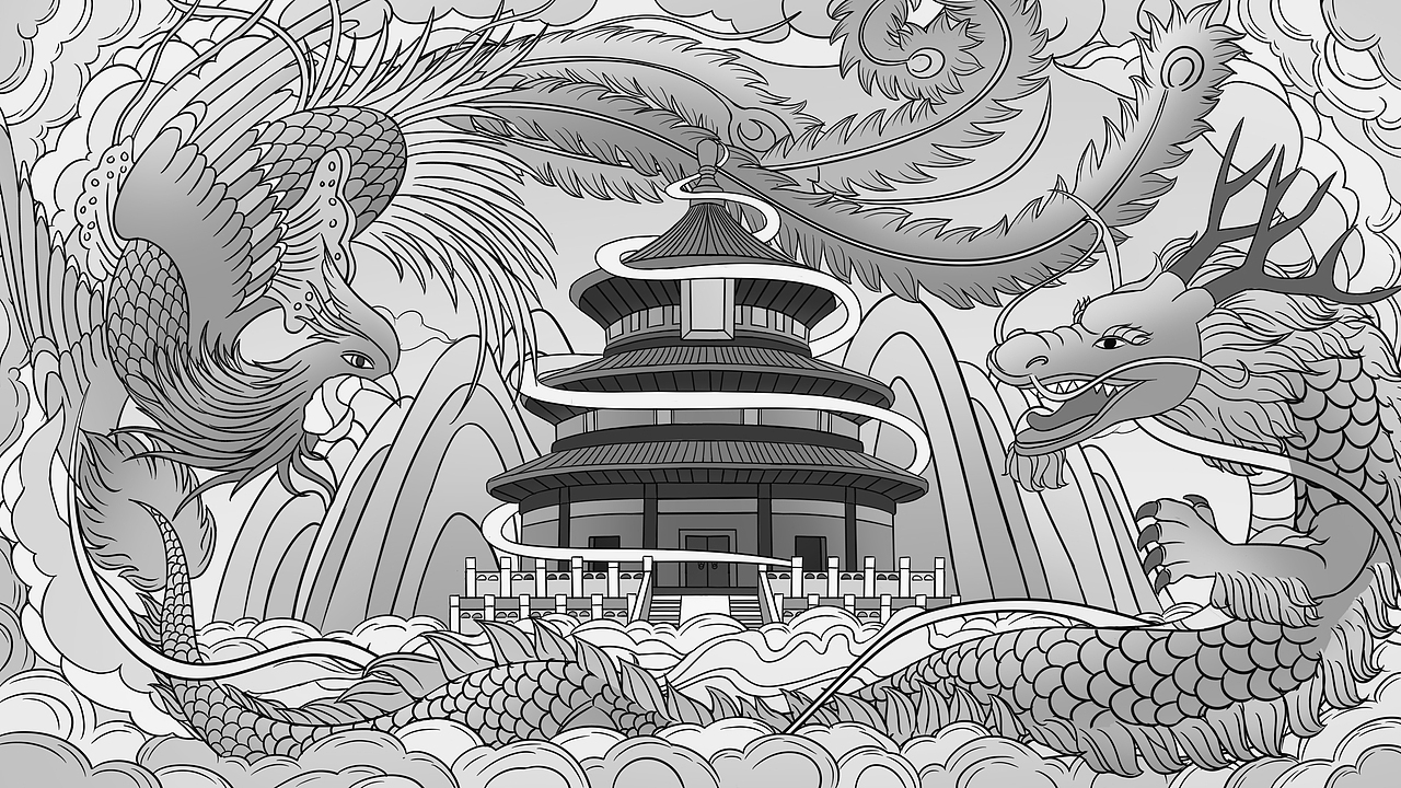龙凤呈祥（图ZMjcwOTkzODk2） - 海报 - 站酷设计师幕夏孟秋原创素材 - 站酷ZCOOL
