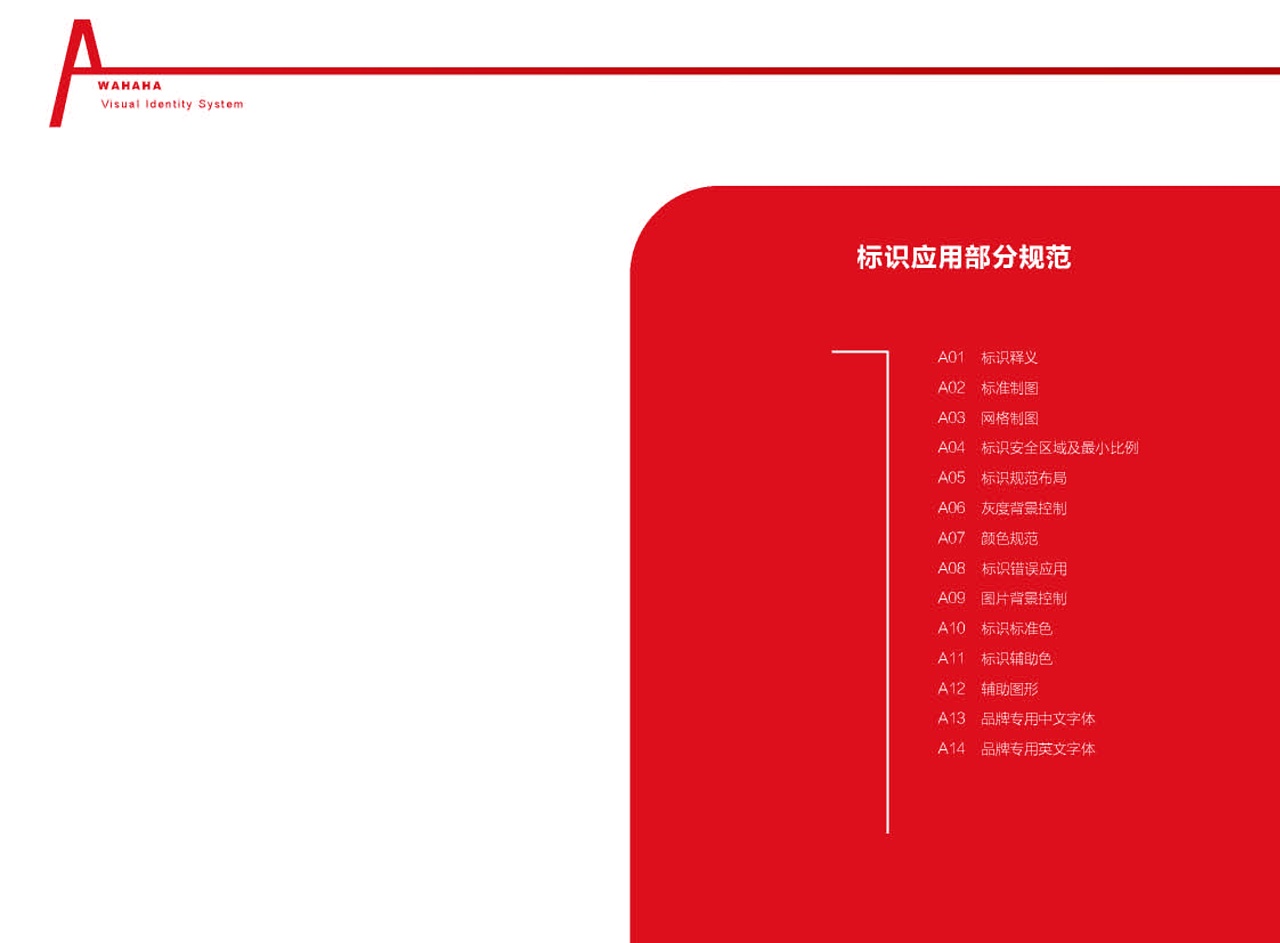 娃哈哈logo改版vi手册