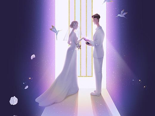 周大福|系列产品推广商业插画作品。