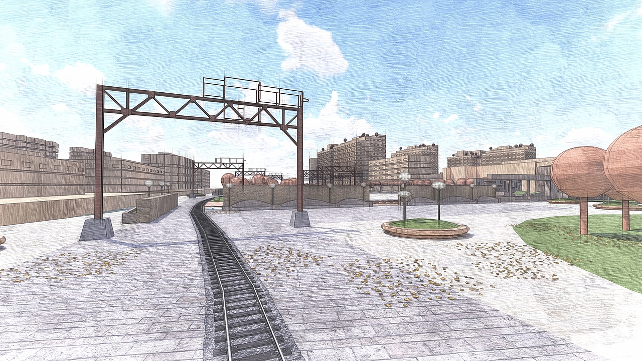 车水马龙——闸北区景观设计