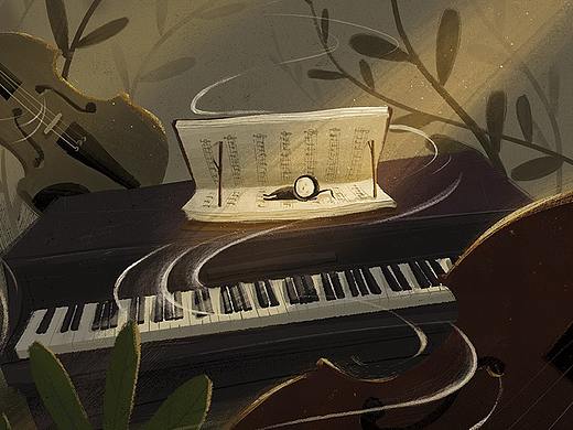 绘本《小小音符游世界》