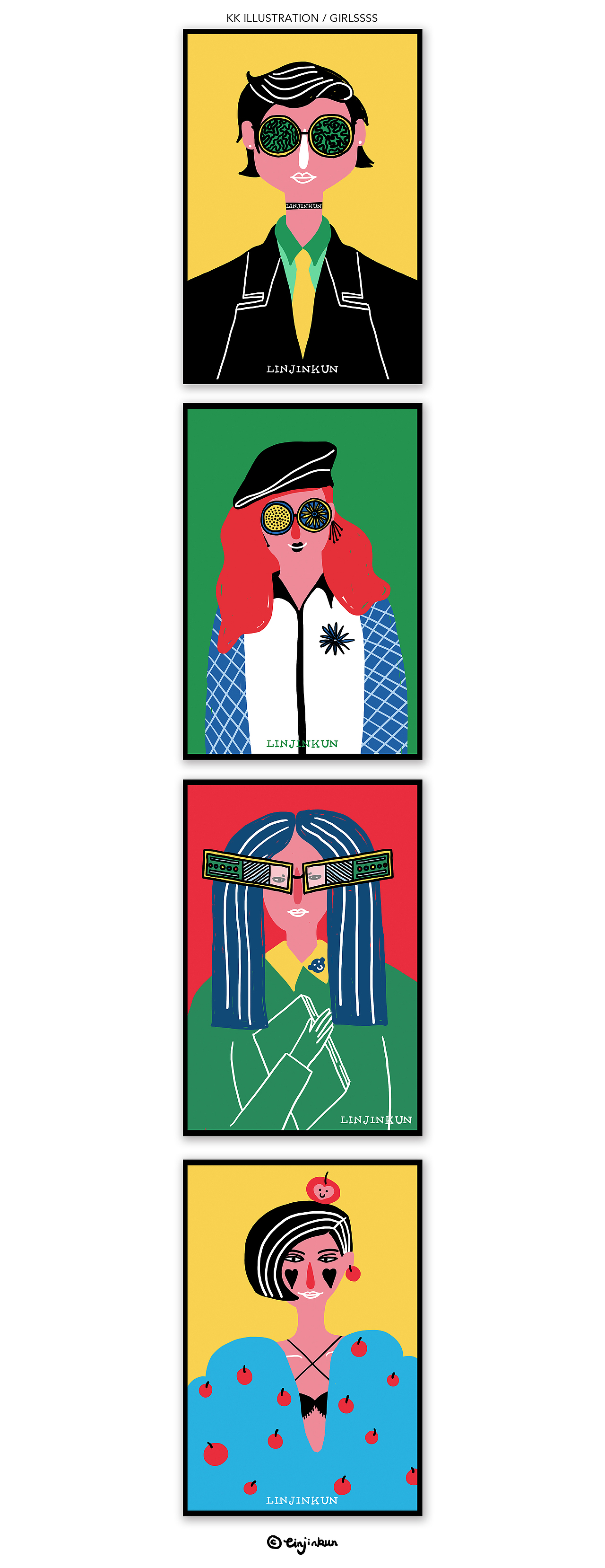 KK ILLUSTRATION / GIRLSSSS 女孩插画作品集