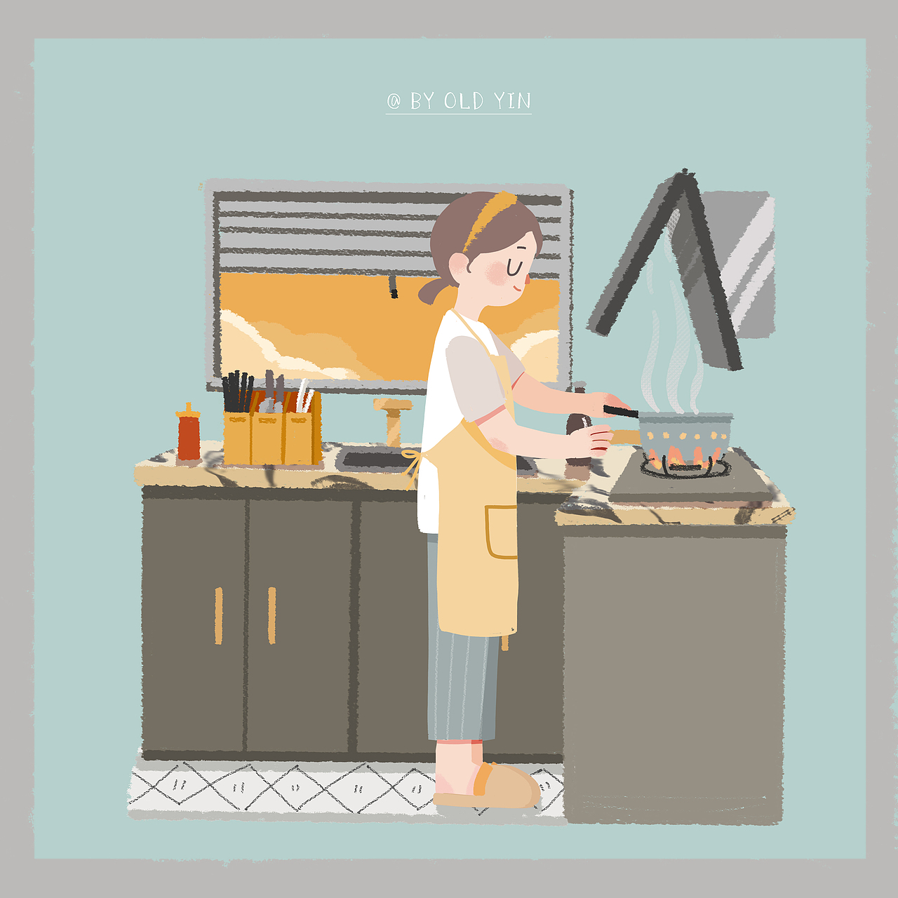 回到家已经是黄昏十分了,你拿出刚刚路过超市时候的食材,打算做顿好吃的慰劳一下自己。毕竟,一个人也是要有仪式感的!