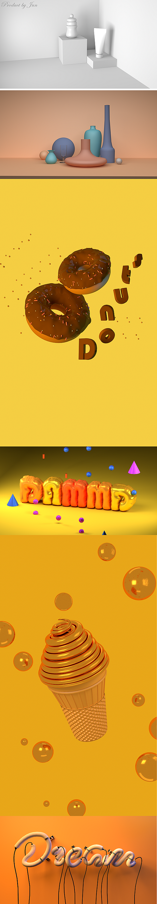 C4D習(xí)作（圖ZMjUyNTczMTY4） - 其他UI - 站酷設(shè)計(jì)師糸阿君Jun啊原創(chuàng)素材 - 站酷ZCOOL