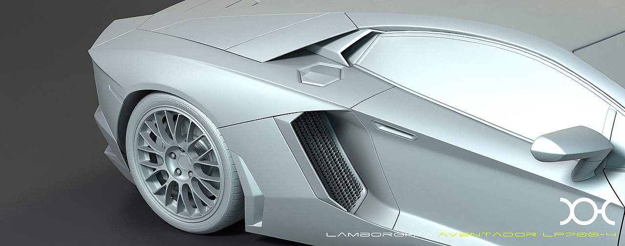 3DMAX建模Lamborghini Aventador LP700-4（图ZMjA3MjA4OTY=） - 机械/交通 - 站酷设计师XIANHUA原创素材 - 站酷ZCOOL