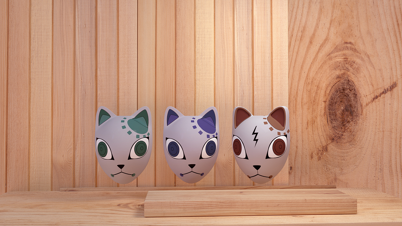 corona渲染2号消灾面具