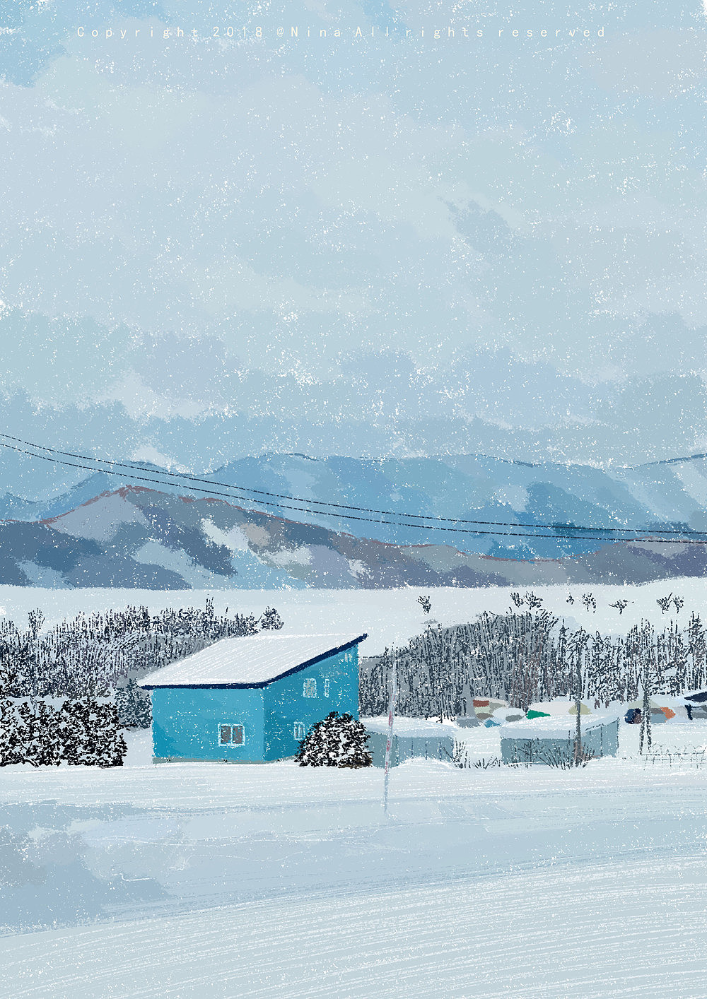 下雪啦（圖ZMTM3NTQzNzA0） - 藝術(shù)插畫 - 站酷設(shè)計師Joynii原創(chuàng)素材 - 站酷ZCOOL