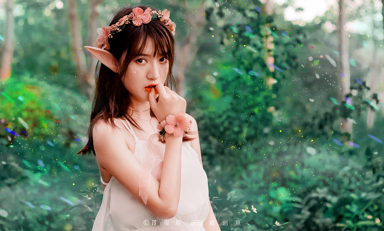 海珠湖公园美丽际遇精灵族花神