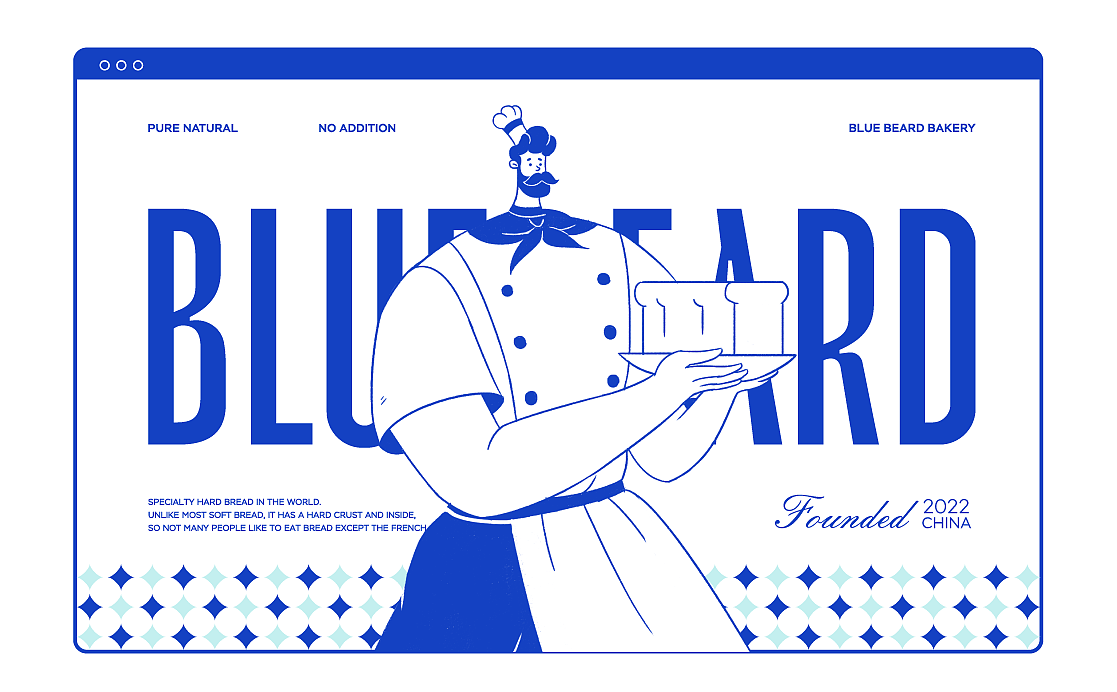 BLUEBEARD烘焙面包品牌全案设计(图ZMjg3MTczNTYw) - 品牌 - 站酷设计师东临Dolin原创素材 - 站酷ZCOOL