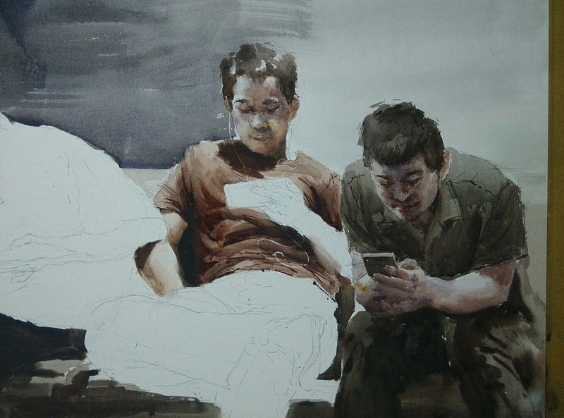 钟强油画作品欣赏