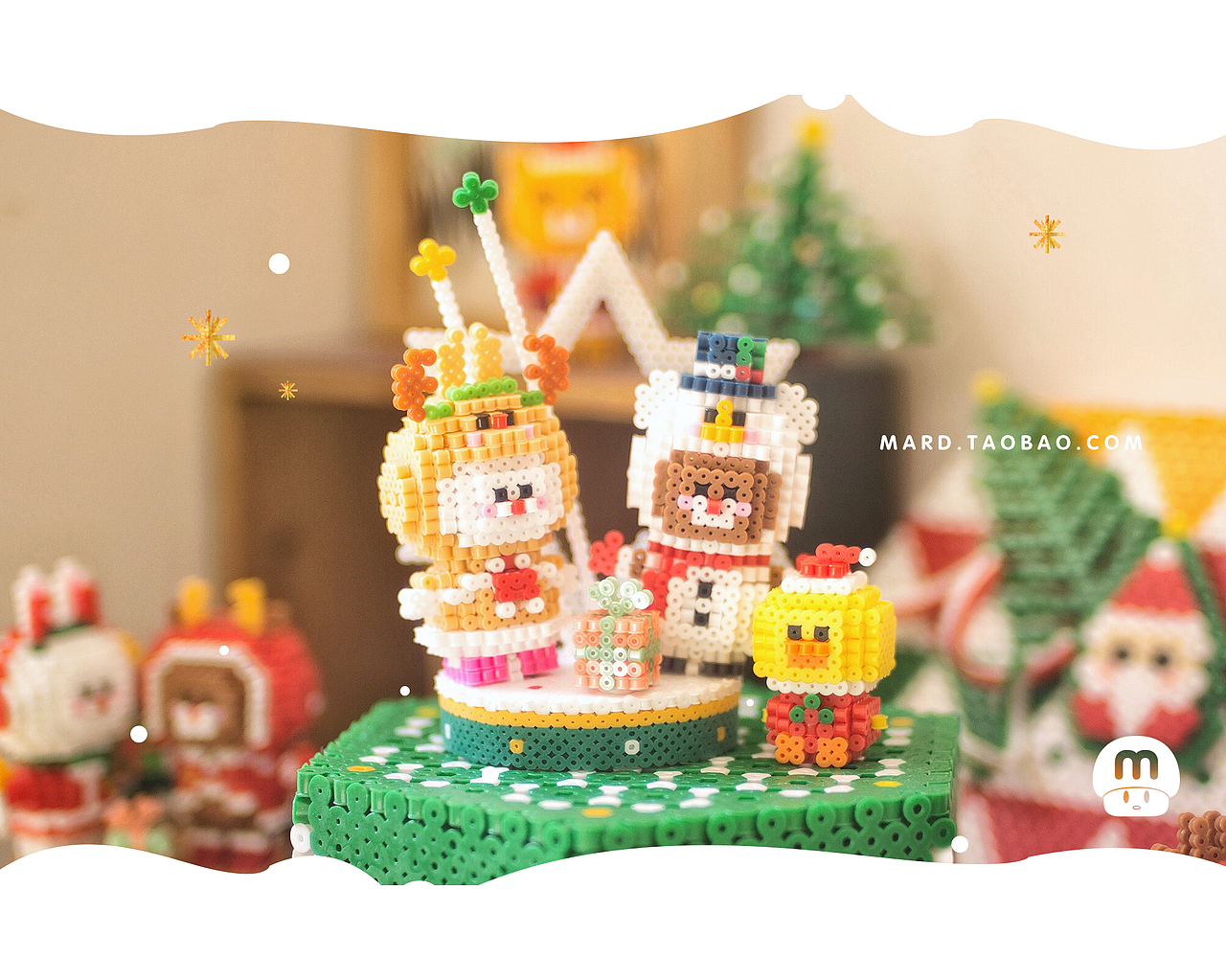 MARD拼豆原创-圣诞小镇