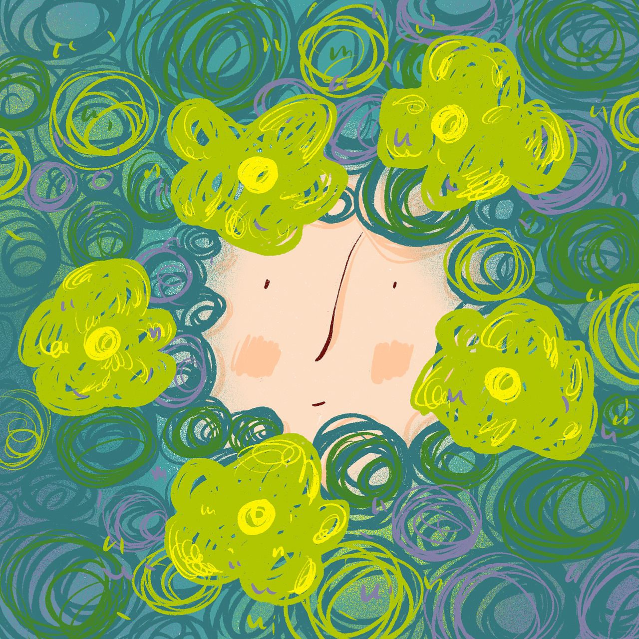 混乱（图ZMjYyMDQzMTg4） - 艺术插画 - 站酷设计师小象花原创素材 - 站酷ZCOOL