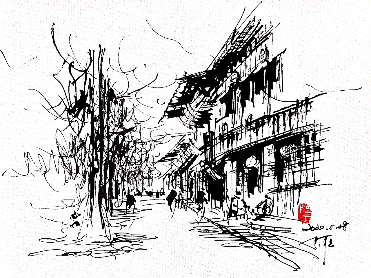 阿王速写自然流畅