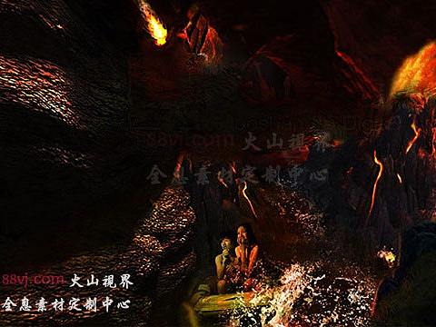 88vj全息素材为你打造冰与火的空间漂流，4D立体沉浸式全息投影