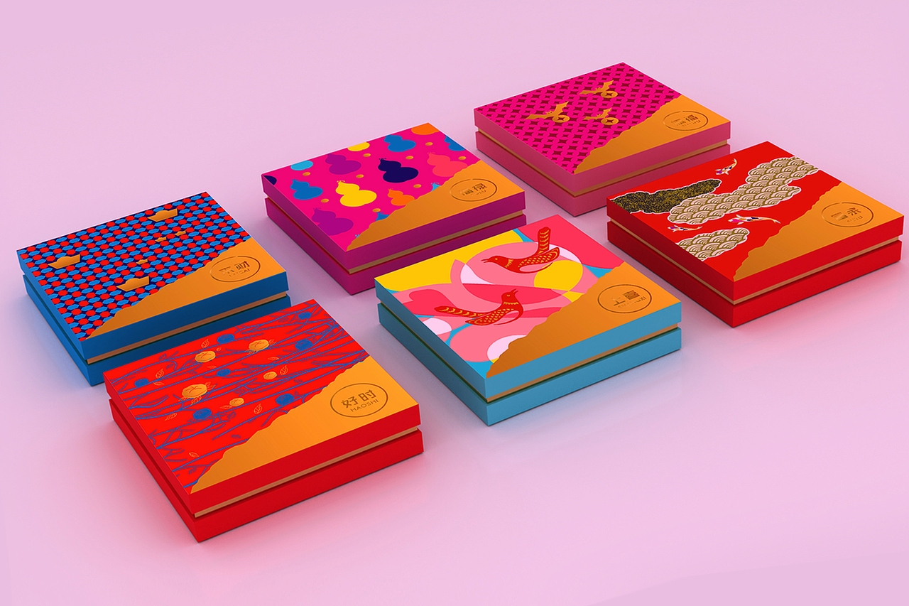 喜柿吉祥国风伴手礼（图ZMjUxNzgxNDQw） - 包装 - 站酷设计师喜柿包装实验室原创素材 - 站酷ZCOOL