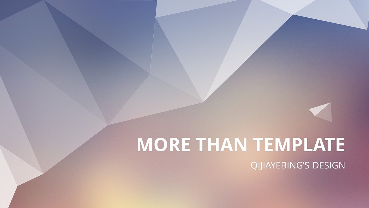 IOS多边形完美结合模板12（干净透彻，潮流霸气）（图ZOTk0Nzk2NzI=） - PPT/Keynote - 站酷设计师叶兵PPT原创素材 - 站酷ZCOOL