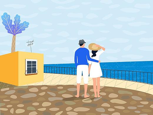 海风插画（个人主页-ZMjc5NTY4NDA=） - 创作习作 - 站酷设计师纪杰文原创素材 - 站酷ZCOOL