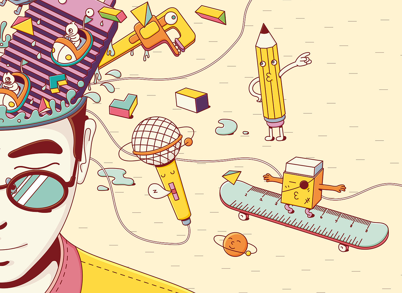 淘宝地铁艺术展预热海报（图ZMzAzNDYzMjg=） - 商业插画 - 站酷设计师章浩翔原创素材 - 站酷ZCOOL