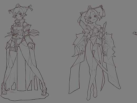 几张线稿 勿用傲-