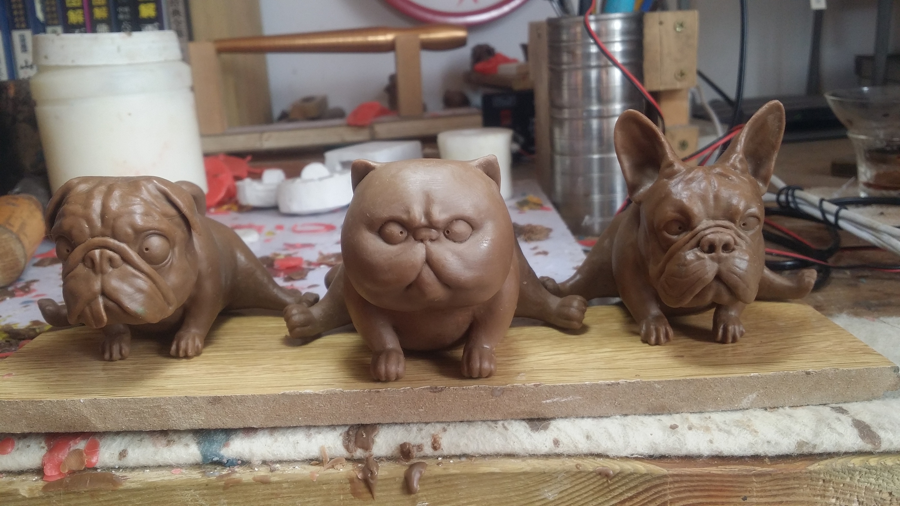 蠢萌一字马桌面潮玩小摆件|手工艺|手办/模玩|盐汤儿 - 原创作品