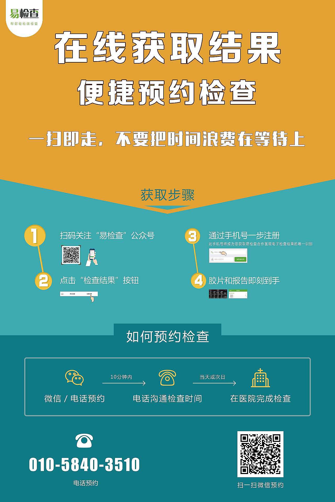部分放在医院的海报