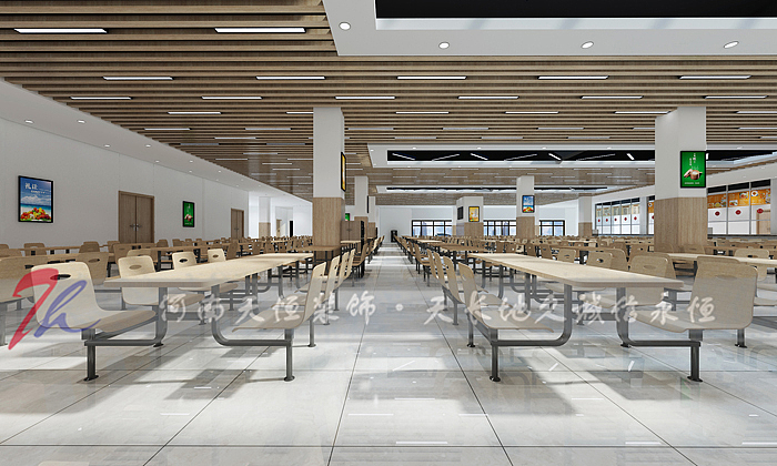 郑州专业食堂设计公司分享渑池仰韶中学食堂设计案例